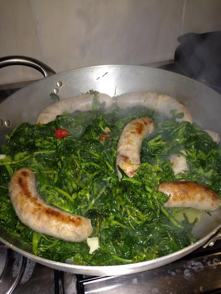 Broccoli Raab with Sausages