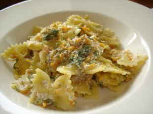 Farfalle con zucca
