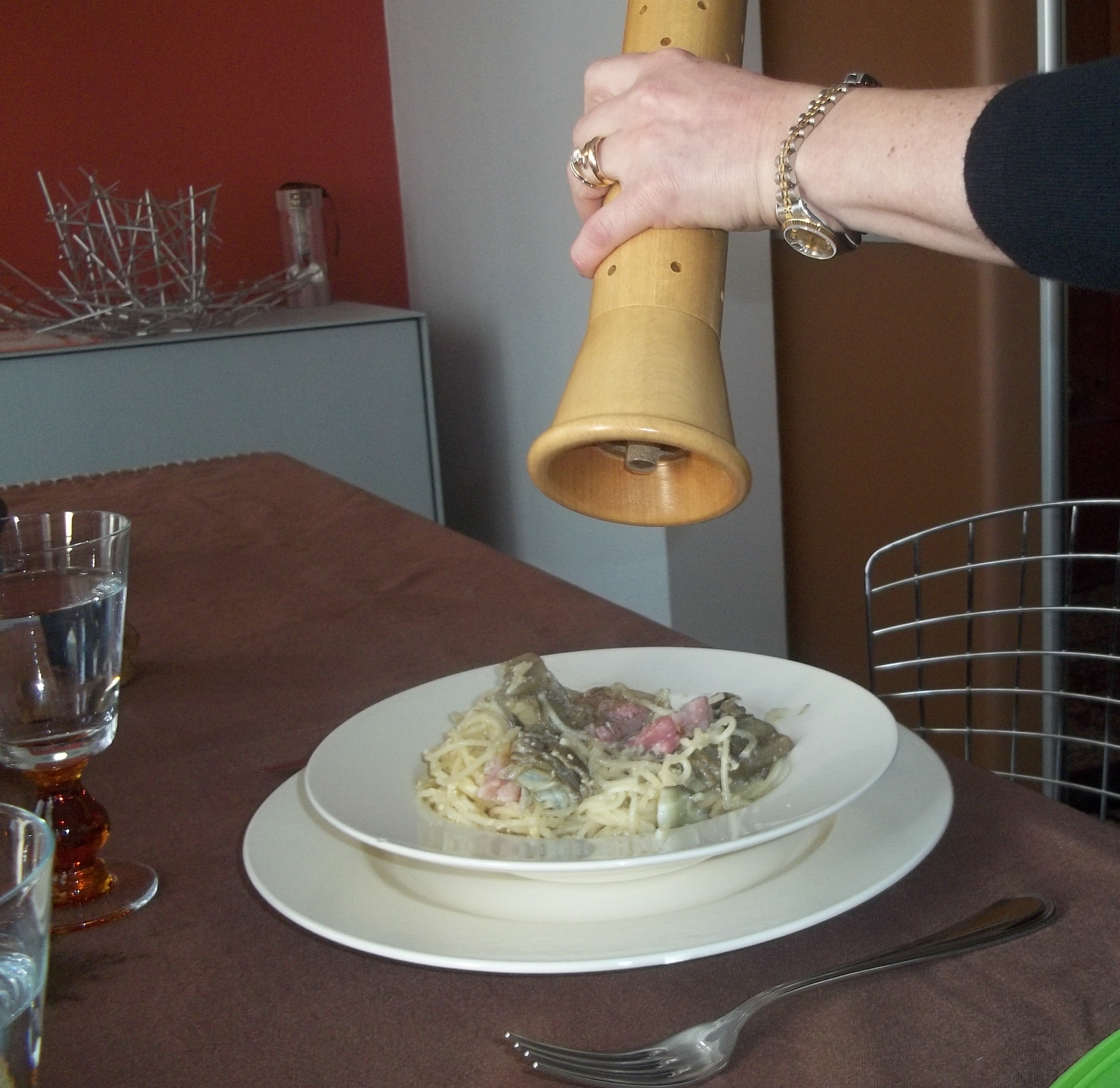 Carbonara con Carciofi