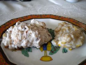 Cuccia with Ricotta (on left) and with Cream (on right)