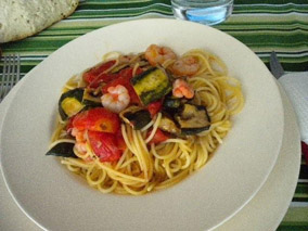 Gamberi e zucchine Gamberi e zucchine