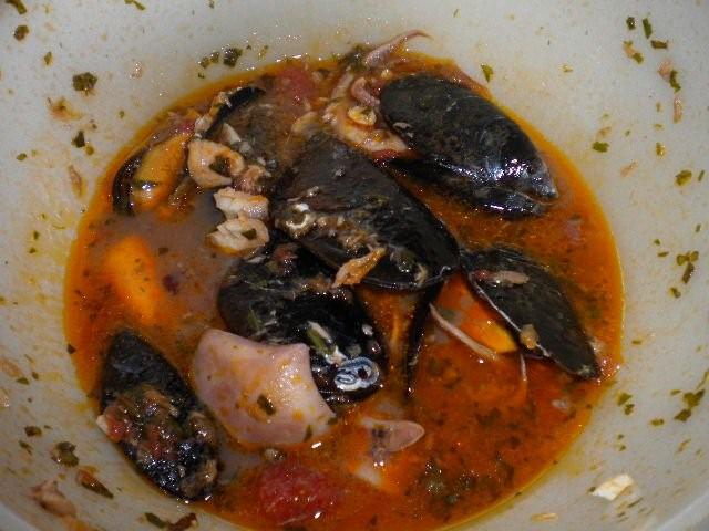Seafood Soup in Catania